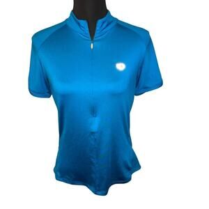 Pearl Izumi Elite women’s L, performance cycling shirt Logo media pockets
 ￼